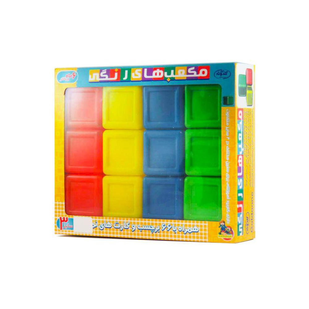  بازی مکعب های رنگی سایز 3 ( 7 سانتیمتری ) 