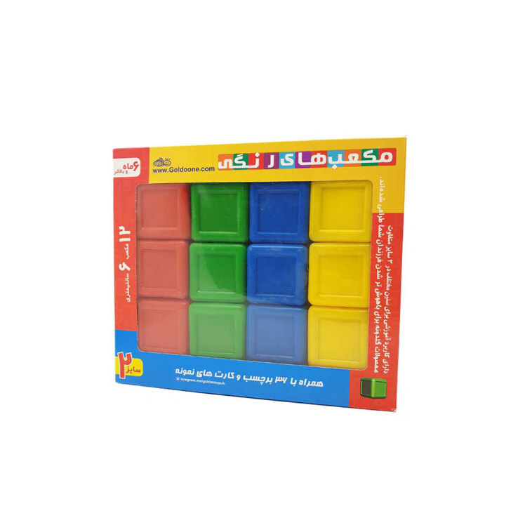 بازی مکعب های رنگی سایز 2 ( 6 سانتیمتری )
